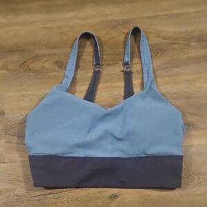 Zyia Comfortable Blue and Gray Sports Bra